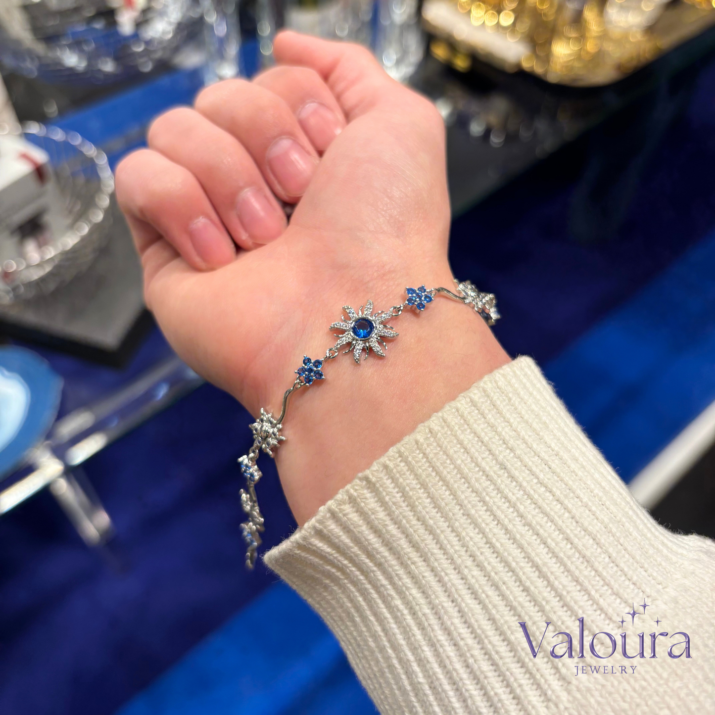 Blue Crystal Bracelet