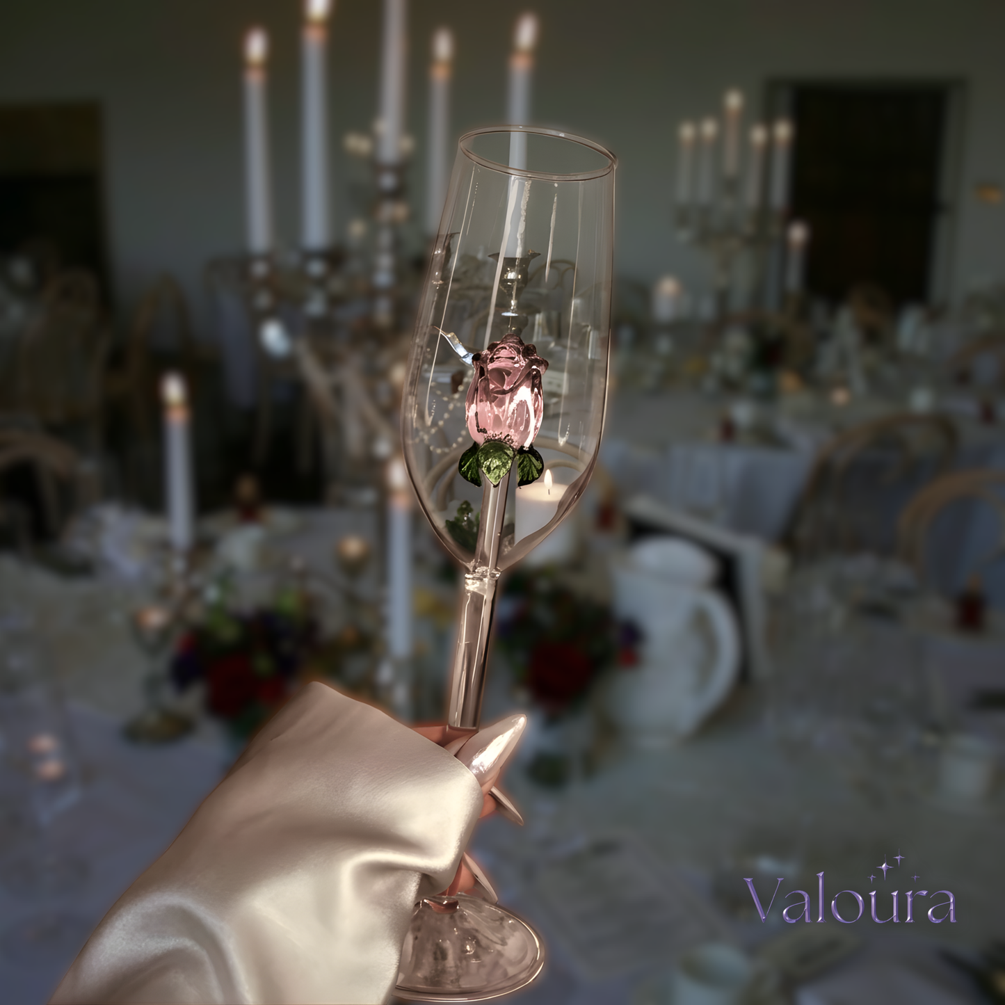 Princess Rose Champagne Glass