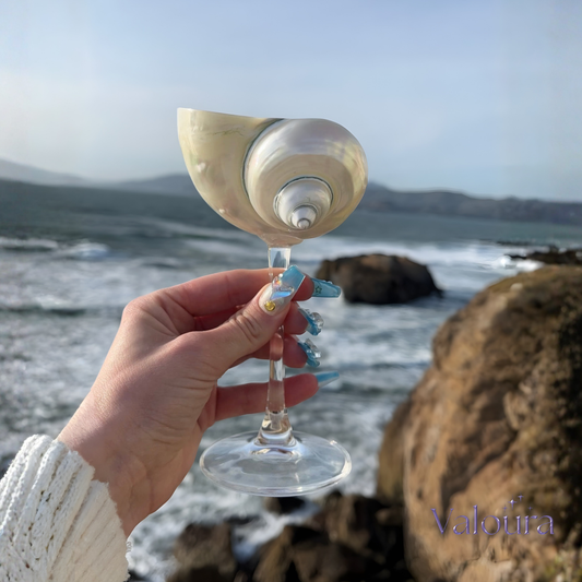 Mermaid Shell Champagne Glass